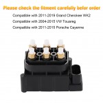 Siwerg Air Suspension Valve Block Air Supply Compatible with Jeep Grand Cherokee WK2 2011-2019 VW Touareg 2004-2015 Porsche Cayenne 2011-2015 Replacement for 68087233AA