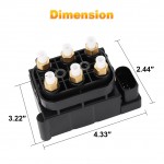 Siwerg Air Suspension Valve Block Air Supply Compatible with Jeep Grand Cherokee WK2 2011-2019 VW Touareg 2004-2015 Porsche Cayenne 2011-2015 Replacement for 68087233AA