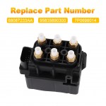 Siwerg Air Suspension Valve Block Air Supply Compatible with Jeep Grand Cherokee WK2 2011-2019 VW Touareg 2004-2015 Porsche Cayenne 2011-2015 Replacement for 68087233AA
