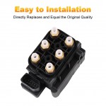 Siwerg Air Suspension Valve Block Air Supply Compatible with Jeep Grand Cherokee WK2 2011-2019 VW Touareg 2004-2015 Porsche Cayenne 2011-2015 Replacement for 68087233AA