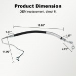 Siwerg Power Steering Pressure Hose Compatible with Nissan Altima 2008-2012 Nissan Maxima 2009-2014 3.5L V6 Replacement for 3403716 497209N00A