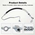 Siwerg Power Steering Pressure Hose Compatible with Nissan Altima 2008-2012 Nissan Maxima 2009-2014 3.5L V6 Replacement for 3403716 497209N00A