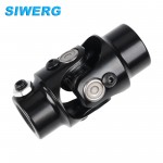 Siwerg Universal U Joint 3/4"-36 Spline x 3/4" Round Single Steering Shaft, 83mm (3-1/4") Working Angle 35°Degree