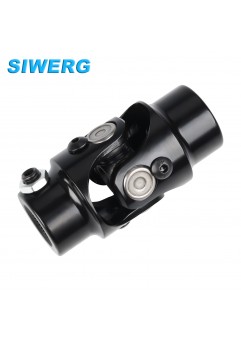 Siwerg Universal U Joint 3/4"-36 Spline x 3/4" Round Single Steering Shaft, 83mm (3-1/4") Working Angle 35°Degree