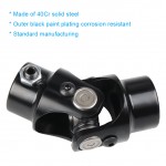 Siwerg Universal U Joint 3/4"-36 Spline x 3/4" Round Single Steering Shaft, 83mm (3-1/4") Working Angle 35°Degree